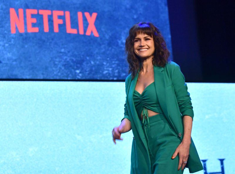 LOS ANGELES, CALIFORNIA - MAY 21: Carla Gugino onstage at the Netflix FYSEE Event for "Haunting of Hill House" at Raleigh Studios on May 21, 2019 in Los Angeles, California. (Photo by Emma McIntyre/Getty Images for Netflix)