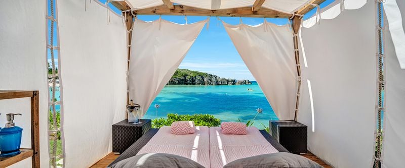 Relax with a spa treatment on the edge of Bermuda's pink sands at the historic Hamilton Princess and Beach Club.
Courtesy of Hamilton Princess & Beach Club