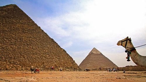 The Great Pyramid, left, is the only standing monument of the “Seven Wonders of the Ancient World.” (Norma Meyer)
