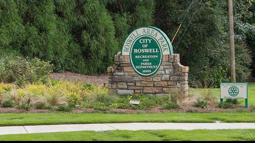 The bathrooms at the Roswell Area Park at 10495 Woodstock Road are closed through May for renovations.