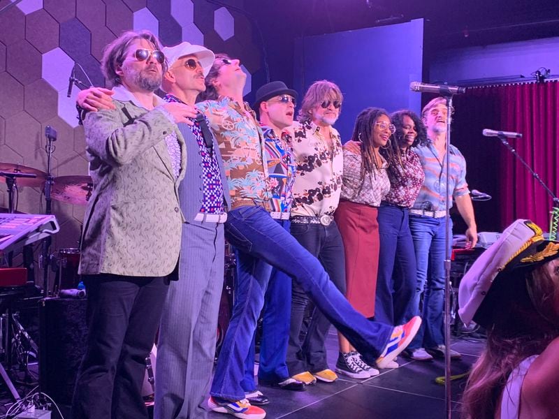 Yacht Rock Revue taking their bows Nov. 24, 2021 at the reopening of Venkman's, the venue their company owns. Peter Olson was out because of a breakthrough case of COVID-19. RODNEY HO/rho@ajc.com