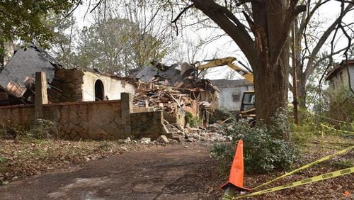 DeKalb County demolished or abated 140 properties in 2018, including this one in Scottdale.