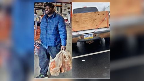 Sandy Springs police are looking for this man they allege shoplifted the Home Depot at 6400 Peachtree Dunwoody Road.