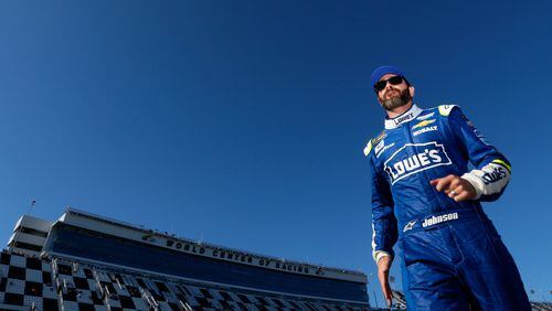 Last season’s series champion, Jimmie Johnson, will try to win another under a new NASCAR format beginning Sunday at the Daytona 500. (Jonathan Ferrey/Getty Images)