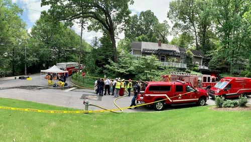 Multiple crews responded to the scene of a reported chemical spill at a sewer treatment facility at the intersection of Deering Road and Loring Drive in northwest Atlanta. No hazards were found, and the facility was determined to be safe.