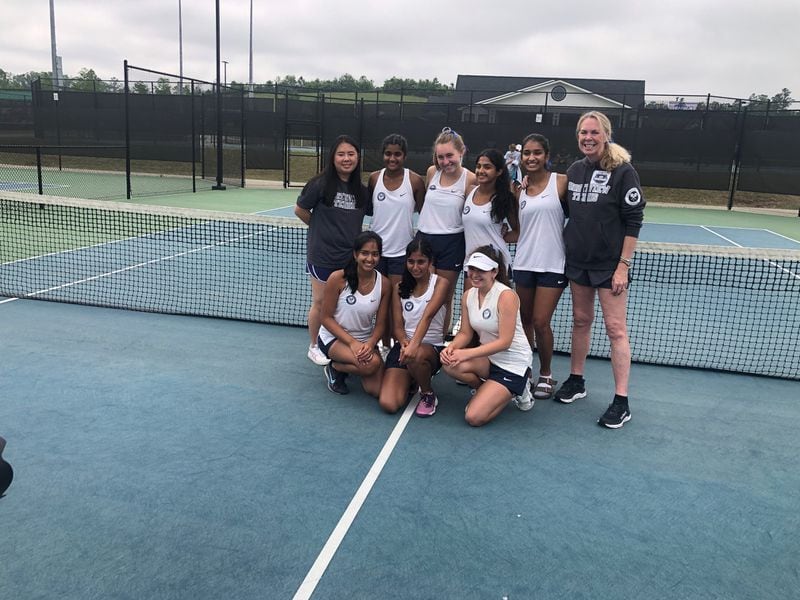 The Northview girls won the 2023 GHSA Class 5A championship at the Rome Tennis Center, March 13, 2023.