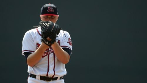 Braves prospect Sean Newcomb is set to make his big-league debut on Saturday. PHOTO / JASON GETZ