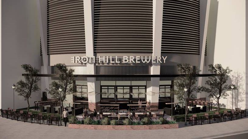 A rendering of Iron Hill Brewery, coming to Buckhead.
