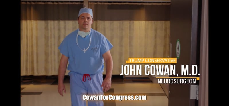 A screenshot from Dr. John Cowan's ad.