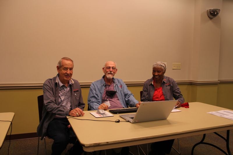 From left: Gene Crigler, Richard Massey and Marie Standford are volunteers with the AARP Foundation Tax Aide program.