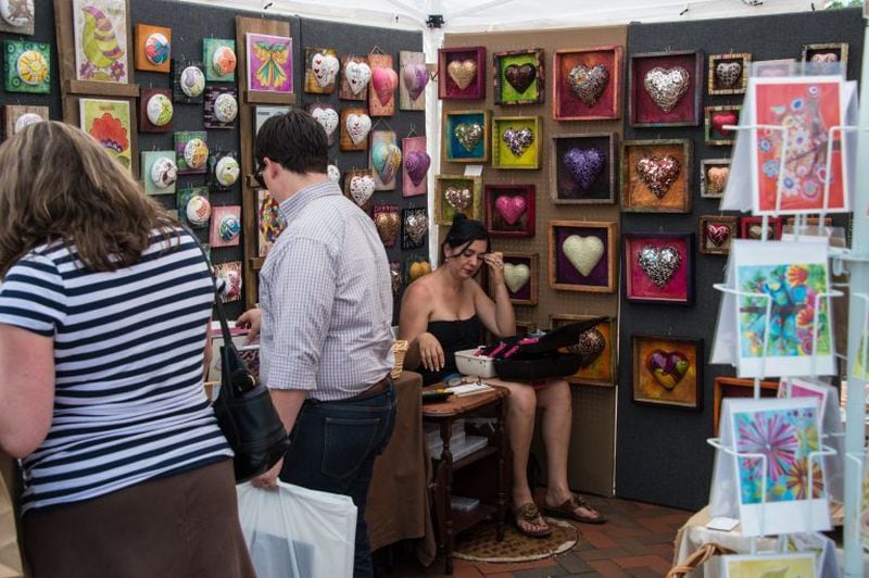 Shop handmade goods from artists at the Alpharetta Arts Streetfest this Saturday and Sunday.