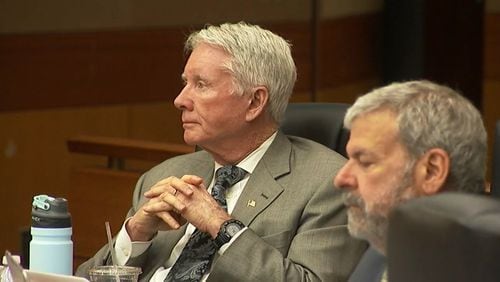 Tex McIver listens during his murder trial on March 30, 2018 at the Fulton County Courthouse. (Channel 2 Action News)