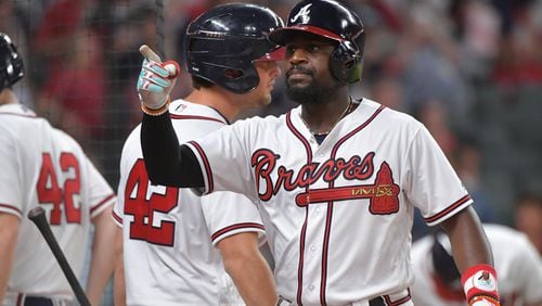Brandon Phillips left Wednesday’s game after the first inning with a strained groin. (HYOSUB SHIN / AJC file photo)