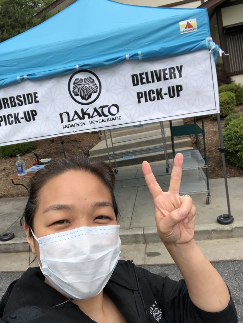 Sachi Nakato Takahara switched Nakato to curbside pickup while the restaurant was closed to in-house dining for several months because of the pandemic. Courtesy of Nakato Japanese Restaurant