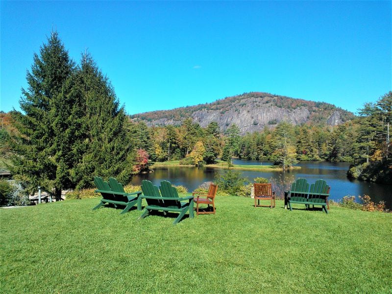 The view from the lawn at High Hampton Inn in Cashiers, North Carolina. 
Courtesy of Blake Guthrie