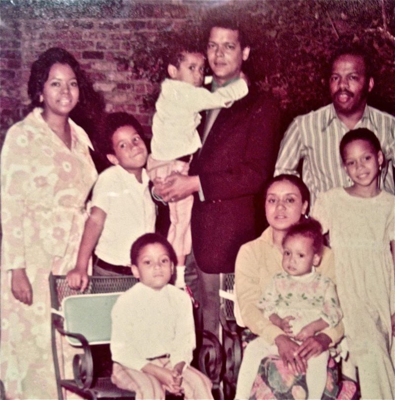 John Lewis, right, and Julian Bond and their families were close for many years. A rift developed when the two ran against each other for Congress.
Courtesy of Michael Julian Bond.