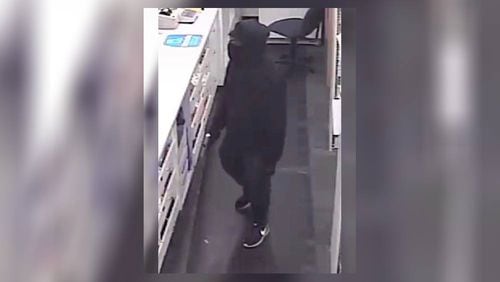 Police are searching for a man accused of stealing drugs and cash during an armed robbery of a Gainesville Walgreen’s on Tuesday.