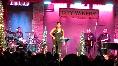 Fantasia at City Winery Atlanta on November 27, 2017. I was in the back using an iPhone 7 (forgot my real phone) so I apologize for the general blurriness of this shot. CREDIT: Rodney Ho/rho@ajc.com