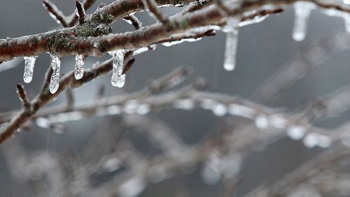 More than a quarter inch of ice is expected to fall by Thursday morning.