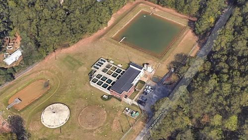 The Buford Waterworks was built in 1934 at 3370 N. Waterworks Rd. on Lake Lanier to filter 500,000 gallons of drinking water per day. In 1965, it was increased to 1 million gallons per day, and in 1994 to a record 2 million gallons per day.  (Google Maps)