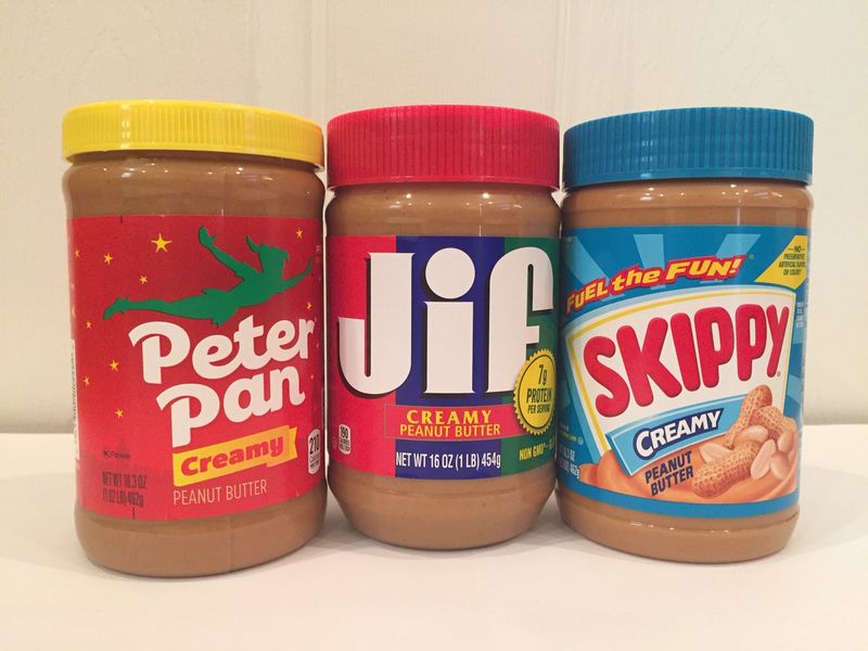 The National Peanut Board says peanut butter accounts for about half of the U.S. edible use of peanuts. The three top-selling brands are, in descending order, Jif, Skippy and Peter Pan. CONTRIBUTED BY OLIVIA KING / SPECIAL