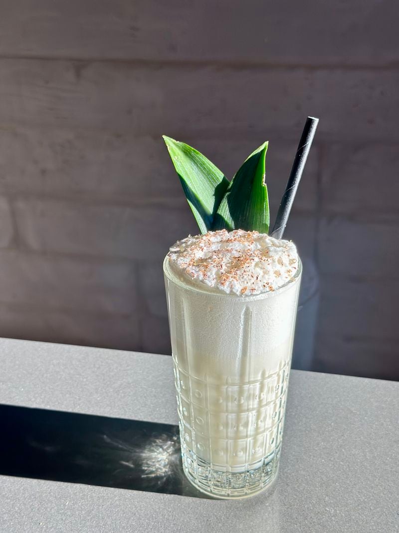 Foundation Social Eatery's Island in the Sun is a zero-proof riff somewhere between a piña colada and a Ramos gin fizz that Nick Hassiotis named for a Weezer song. (Courtesy of Nick Hassiotis)