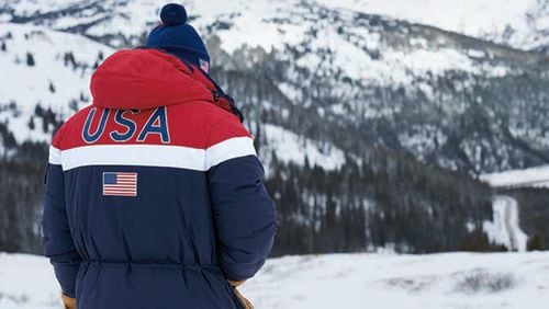 Olympic coats designed by Ralph Lauren. Contributed by Ralph Lauren