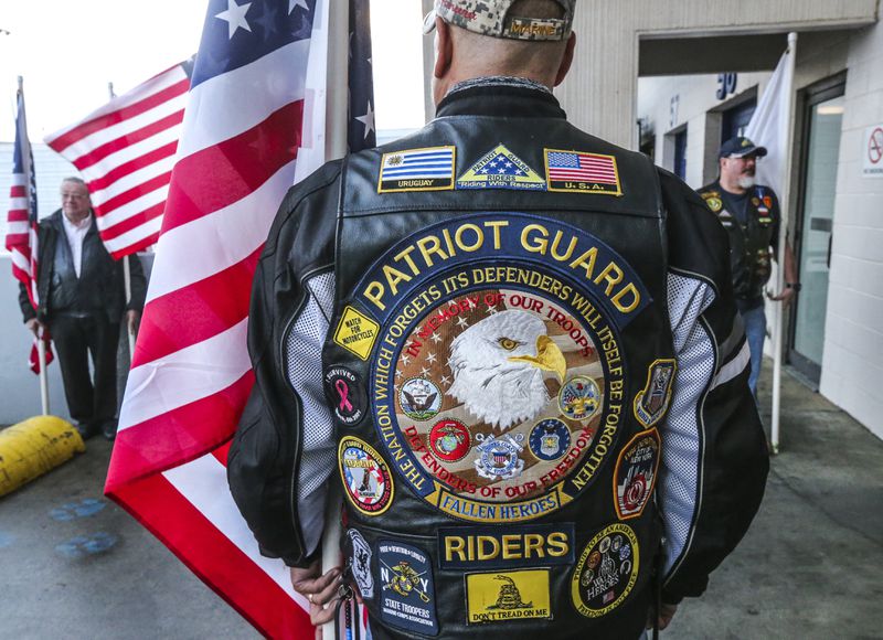 The Patriot Guard Riders along with law enforcement escorted Newman home to Griffin, Georgia where he will be buried March 2 in his hometown.