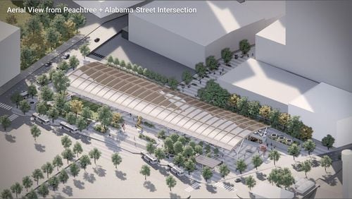 MARTA is preparing to close pedestrian and bus access to Five Points station for years as it renovates metro Atlanta’s main transit hub. Here's an artist rendering of what the new station will look like. (Courtesy of MARTA)
