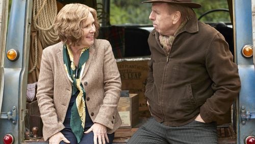 Imelda Staunton, left, and Timothy Spall star in “Finding Your Feet.” Contributed by Roadside Attractions
