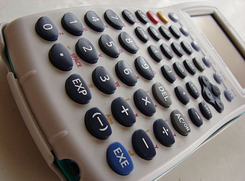 In middle school, students will begin to use a calculator for some math problems.