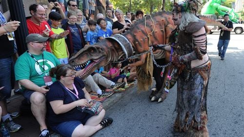 The annual Dragon Con parade through downtown Atlanta, which steps off at 10 a.m. this Saturday, Sept. 1, will include about 3,200 participants, and draw 65,000 viewers. FILE PHOTO/JOHNNY CRAWFORD