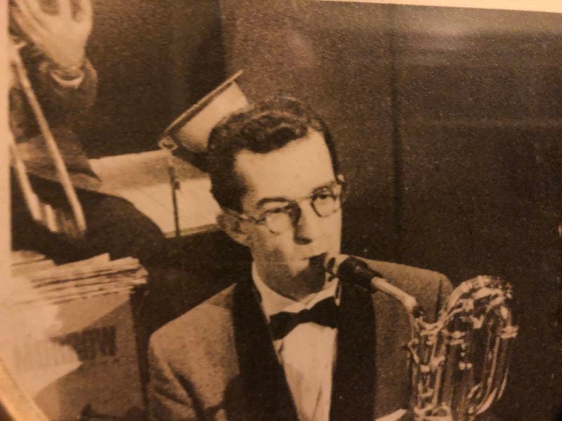 John Barbe performing with the Buddy Morrow Orchestra in the 1950s.