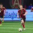 Atlanta United midfielder Dax McCarty controls the ball during the second half against the New England Revolution at Mercedes-Benz Stadium, March 9, 2024, in Atlanta. Atlanta United won 4-1. (Jason Getz / jason.getz@ajc.com)