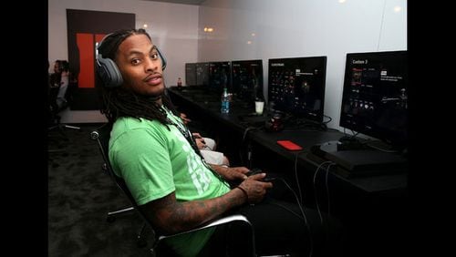 <p>Rapper Waka Flocka Flame visits Activision&#39;s Call of Duty: Black Ops 3 booth during E3 2015 at Los Angeles Convention Center on June 18, 2015 in Los Angeles, California. (Photo by Imeh Akpanudosen/Getty Images for Activision)</p>