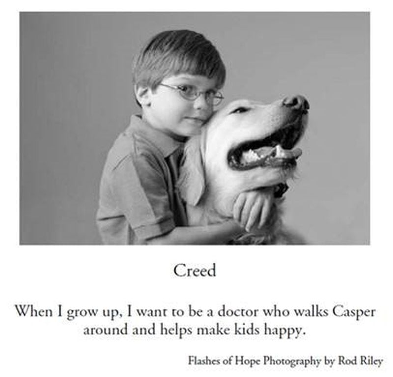 Creed’s mother,  Stephanie Campbell, shared her son’s  special bond with Casper, in a CHOA blog post. Photo contributed by CHOA. 