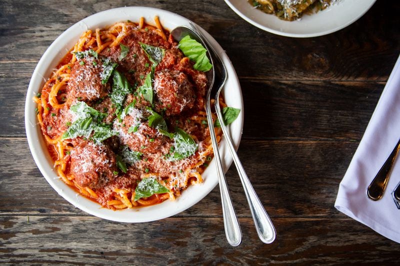 Spaghetti and meatballs from No. 246. / Courtesy of Kristen Mooney