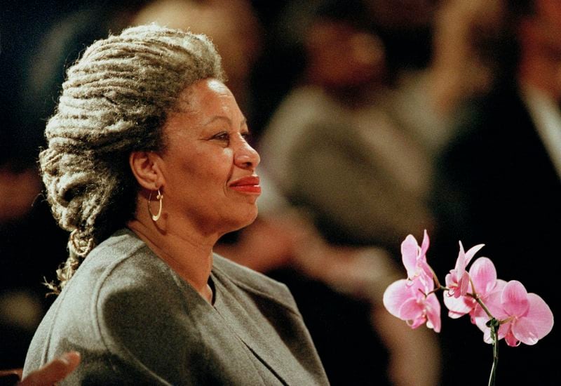 FILE - In this Nov. 25, 2005 file photo, author Toni Morrison listens to Mexicos Carlos Monsivais during the Julio Cortazar professorship conference at the Guadalajara's University in Guadalajara City, Mexico. The Nobel Prize-winning author has died. Publisher Alfred A. Knopf says Morrison died Monday, Aug. 5, 2019 at Montefiore Medical Center in New York. She was 88.