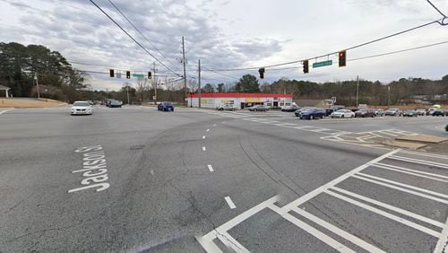 Lawrenceville recently received a grant to be used for the construction of intersection improvements at Scenic Highway and Jackson Street/New Hope Road. (Google Maps)