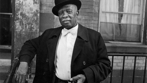 "A Man in a Bowler Hat, Harlem, New York" is a 1976 photograph by Dawoud Bey. Bey's work will be featured from Nov. 7-March 14, 2021 at the High Museum of art in the show, "Dawoud Bey: An American Project." Courtesy of High Museum