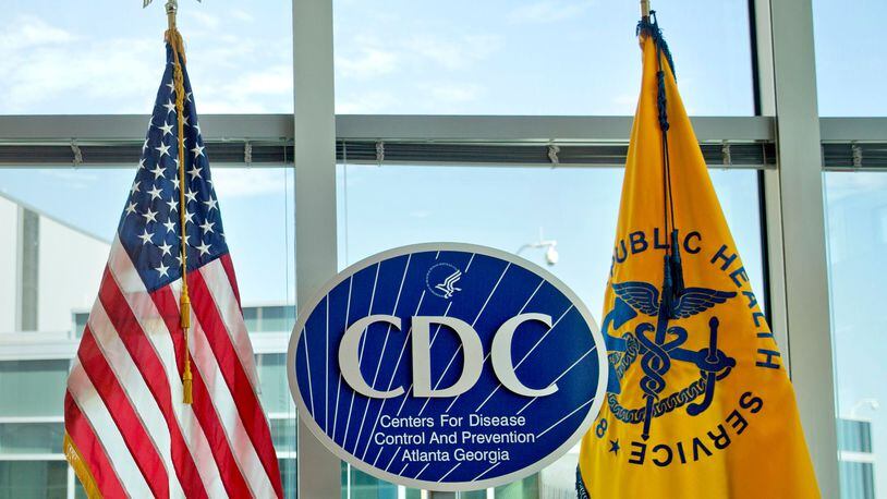 This Nov. 19, 2013 file photo shows a Centers for Disease Control and Prevention logo at the agency's federal headquarters in Atlanta.