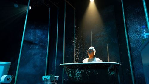 For Plum (Morgan Crumbly), taking a bath isn't a simple act in “Cullud Wattah.” Photo: Casey Gardner Ford