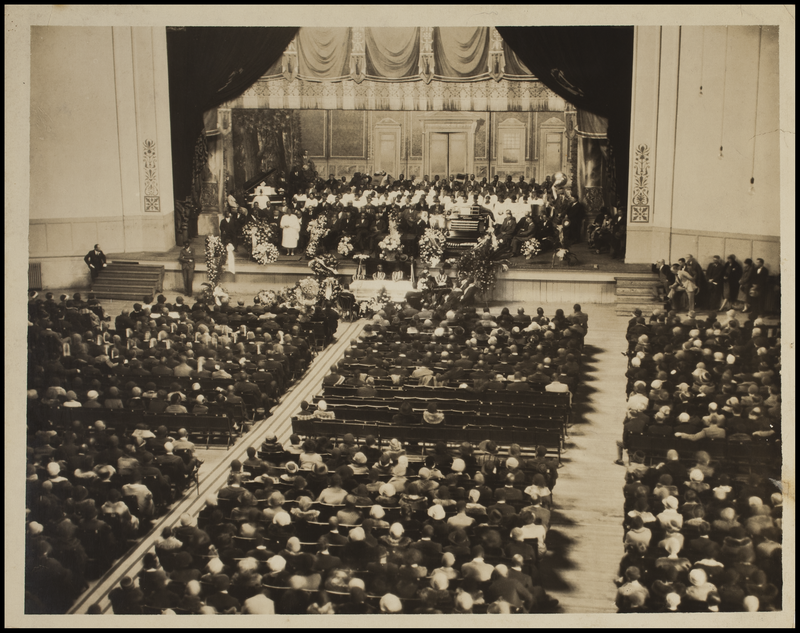 So many people attended Flowers' funeral service it had to be held in the city auditorium. Courtesy of Atlanta History Center
