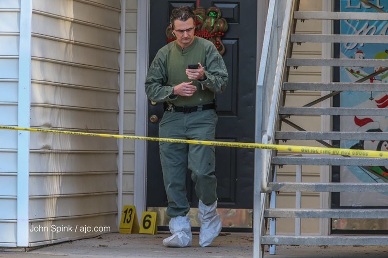 A man was found dead Wednesday inside the Evergreen Commons Apartments in Union City, police said. JOHN SPINK / JSPINK@AJC.COM