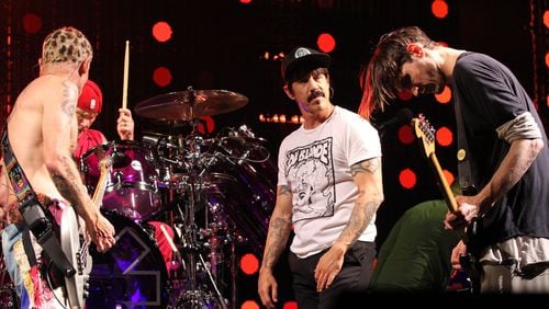 The Red Hot Chili Peppers used their April Philips Arena show as a staging ground for new video. Photo: Robb Cohen Photography & Video