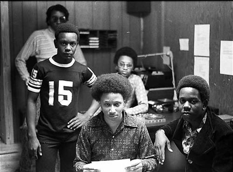 A 16-year-old Wayne Williams and friends gather at his parents' basement where he was building a low-wattage radio station. Williams is serving a life sentence after being convicted in two of the killings associated with the 1979-1981 series of "missing and murdered children" cases in Atlanta.