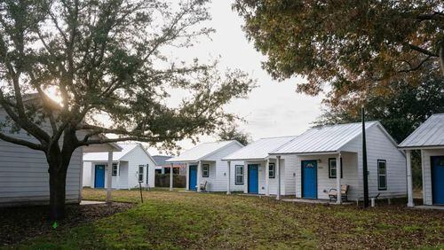 Tiny homes at Hand in Hand of Glynn sit empty waiting for its first residents, Dec. 05, 2023, in Brunswick. (Photo Courtesy of Justin Taylor/The Current GA)
