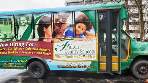 Fulton County Schools is deploying its first mobile recruitment vehicle. Photo courtesy of Fulton County Schools