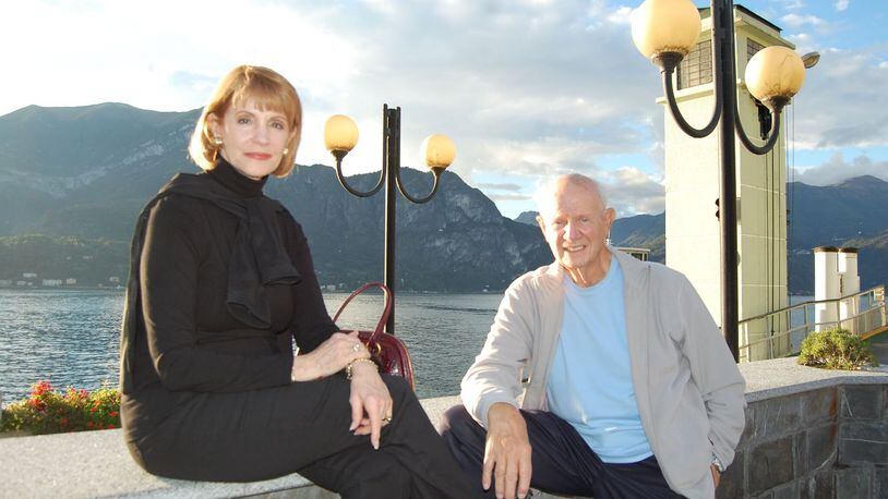 Peggy and Steve Newfield in Lake Como, Italy, in 2012