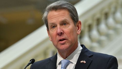 Gov. Brian Kemp said Monday that the state will spend $125 million financing 1,500 additional hospital staffers, bringing the total number of state-supported health care workers to 2,800. (Hyosub Shin / Hyosub.Shin@ajc.com)